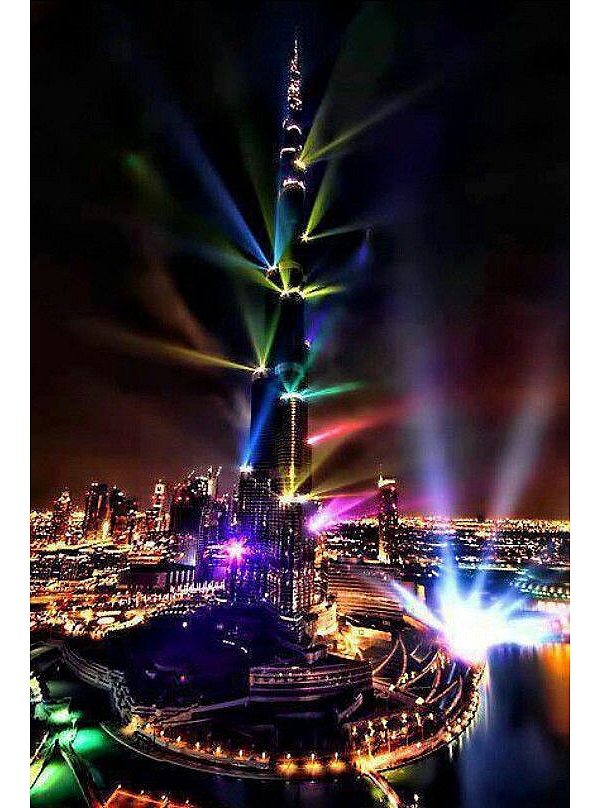 夜景 迪拜